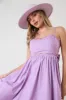 Lavender Scalloped Trim Cutout Back Maxi Dress sold by Pinkblush