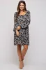Black Floral Long Sleeve Maternity Dress sold by Pinkblush