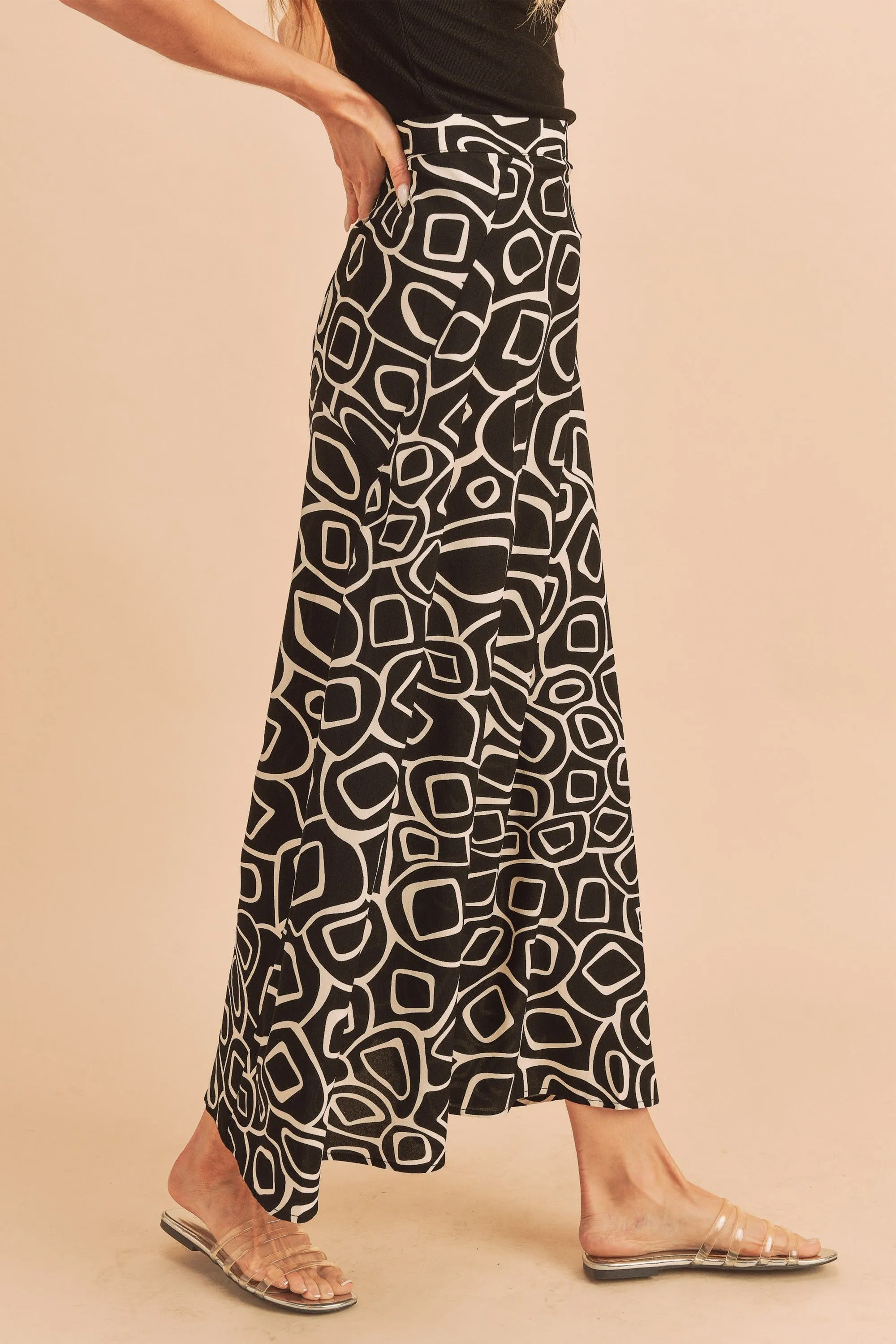 Black Printed Skirt sold by Pinkblush product image thumbnail 3