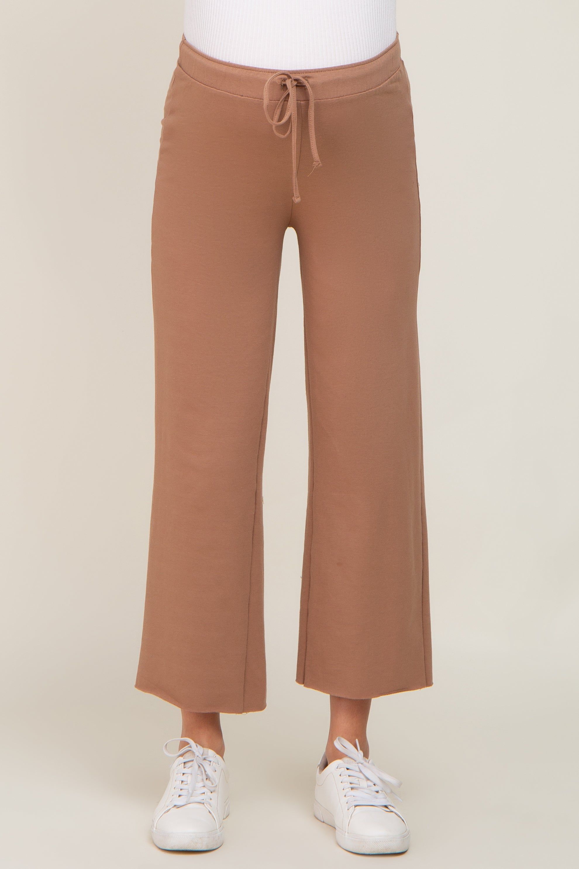 Mocha Basic Drawstring Waist Maternity Lounge Pants sold by Pinkblush product image thumbnail 2