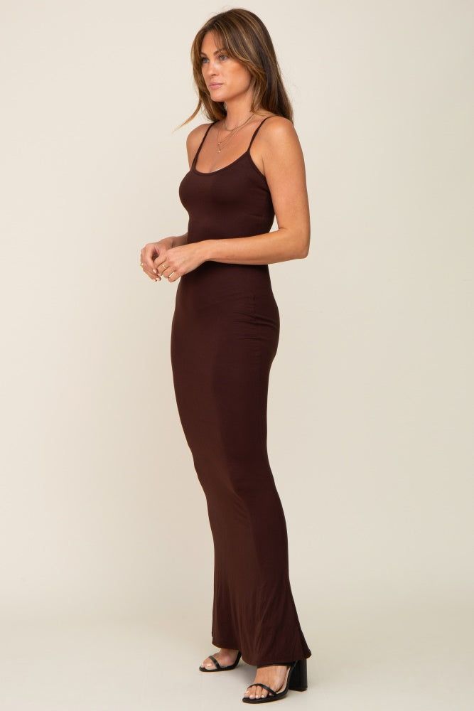 Brown Basic Maxi Dress sold by Pinkblush product image thumbnail 2