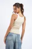 Natural Combo Solid Strap Color Tank Top sold by Pinkblush
