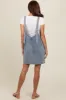 Light Blue Denim Front Pocket Skirt Overalls sold by Pinkblush