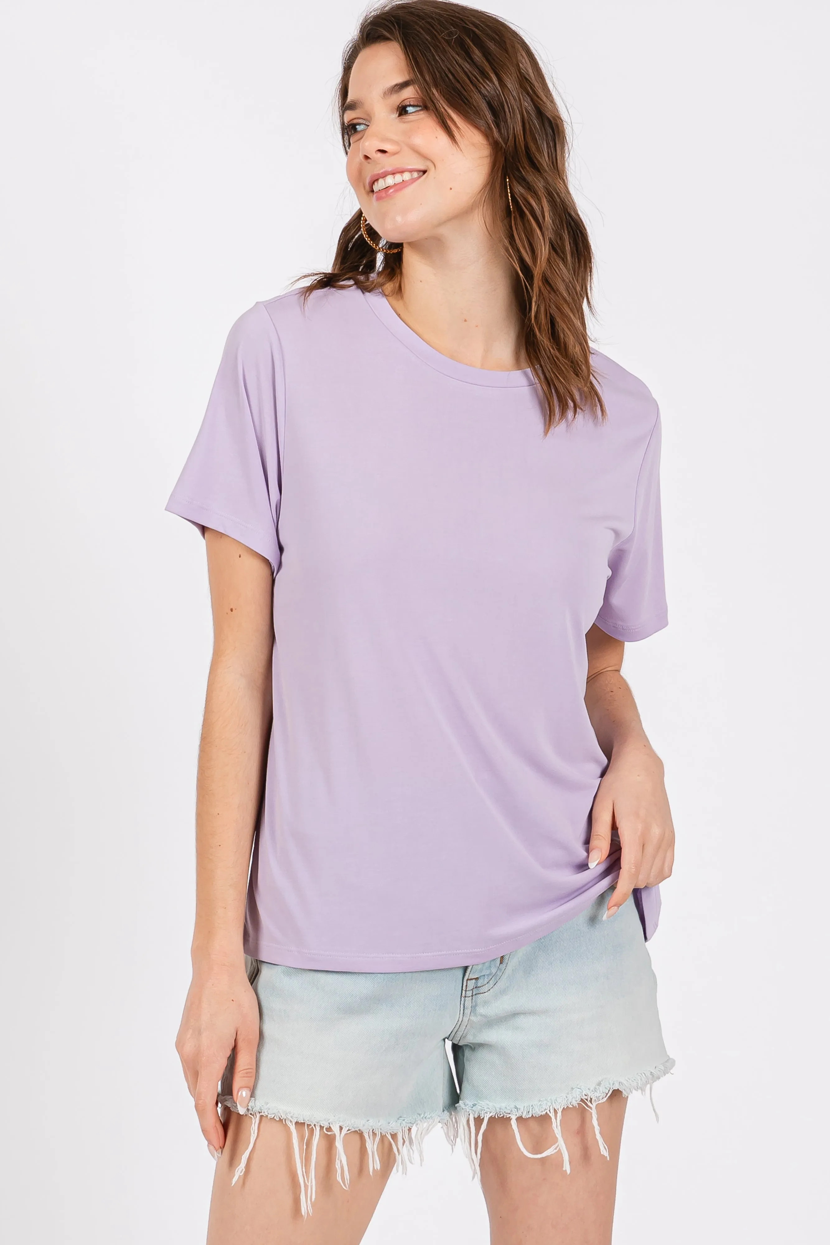 Lavender Dolman Sleeve Top sold by Pinkblush
