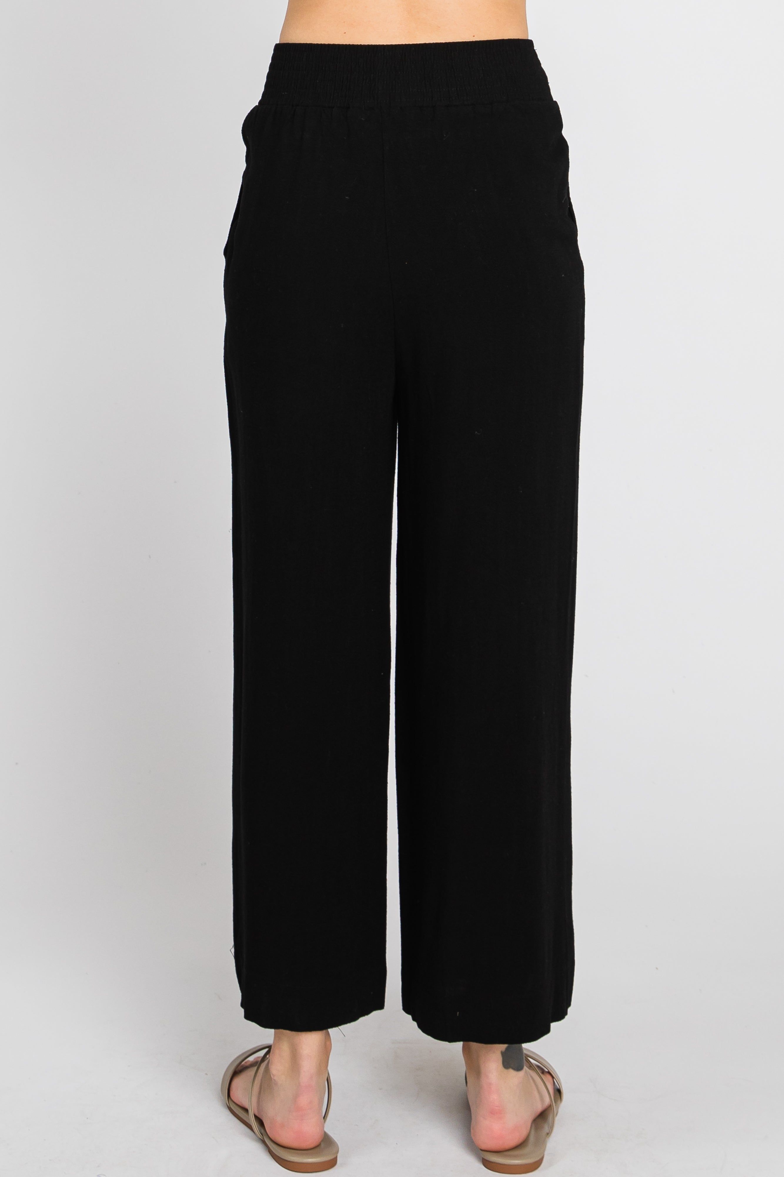 Black Wide Leg Pants sold by Pinkblush product image thumbnail 6
