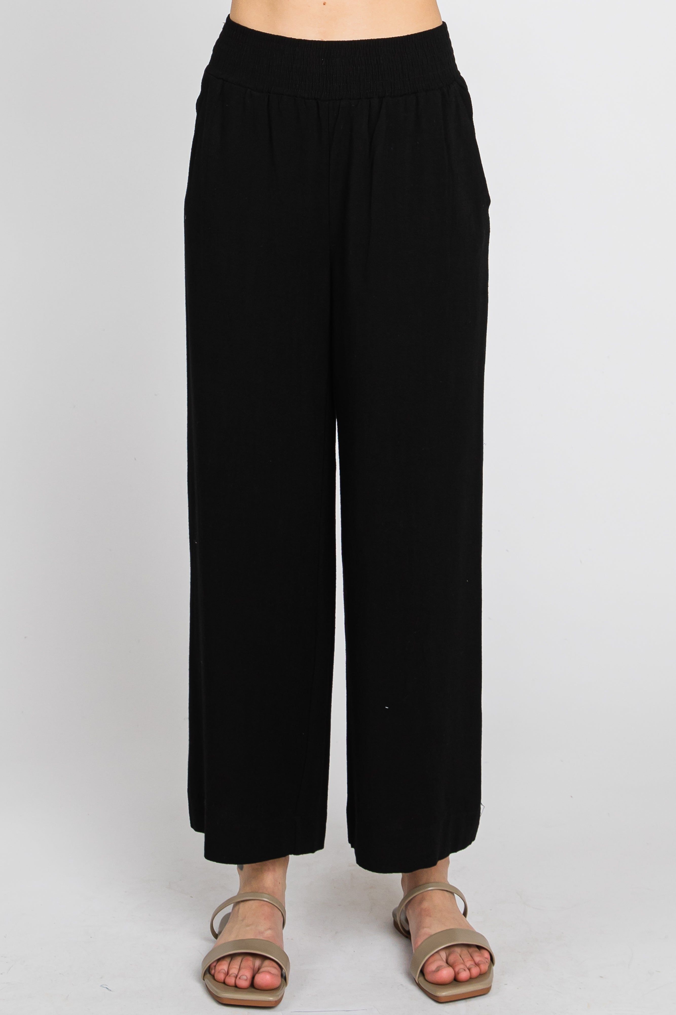 Black Wide Leg Pants sold by Pinkblush product image thumbnail 4