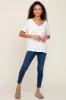 Ivory V-Neck Dolman Sleeve Top sold by Pinkblush