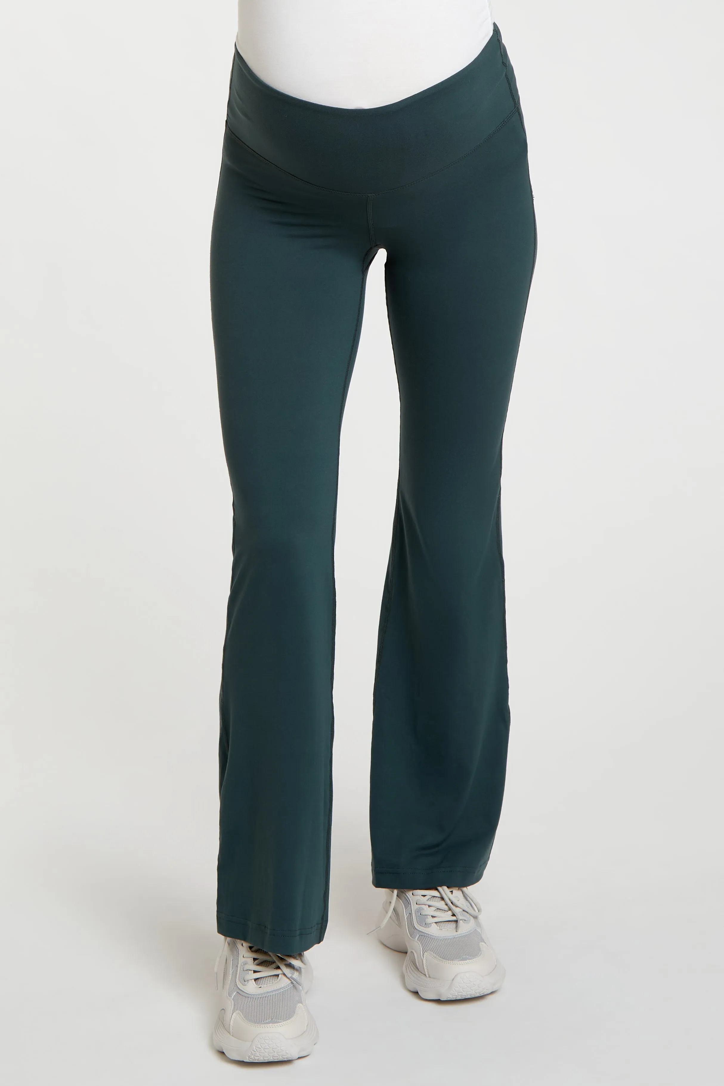 Forest Green Maternity Flared Leggings sold by Pinkblush product image thumbnail 2