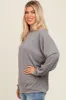 Grey Drop Shoulder Sweatshirt sold by Pinkblush