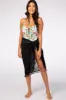 Black Chiffon Tassel Trim Wrap Cover Up sold by Pinkblush