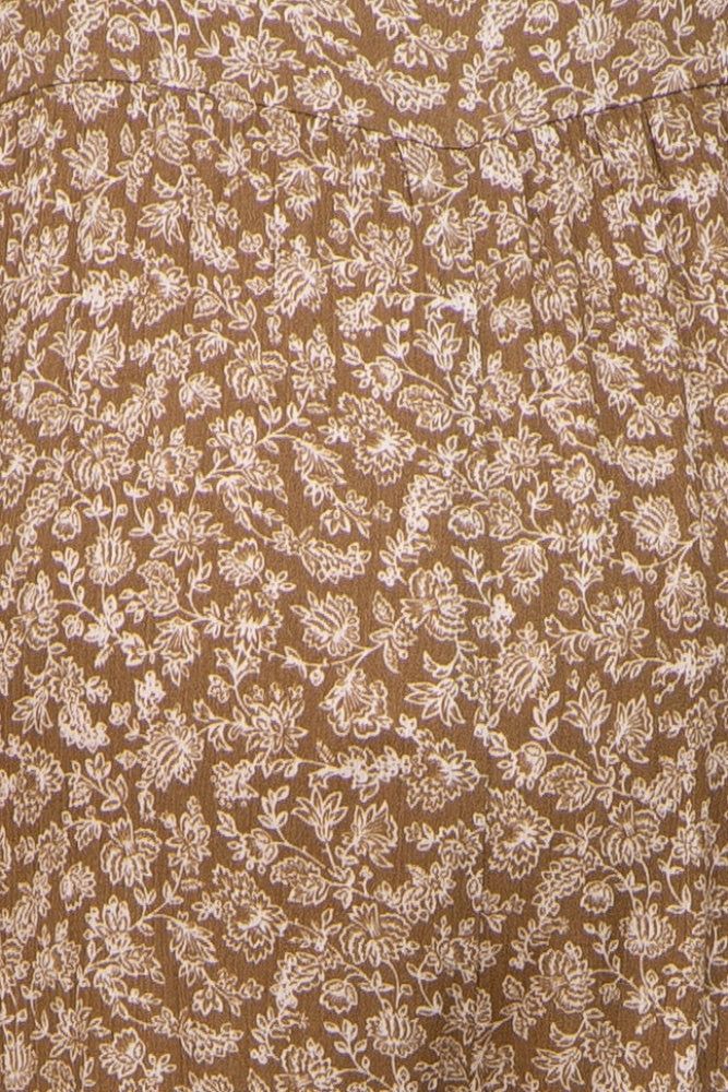 Olive Floral Sleeveless Back Tie Maternity Jumpsuit sold by Pinkblush product image thumbnail 4