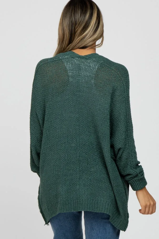 Forest Green Cuff Sleeve Cardigan sold by Pinkblush product image thumbnail 4