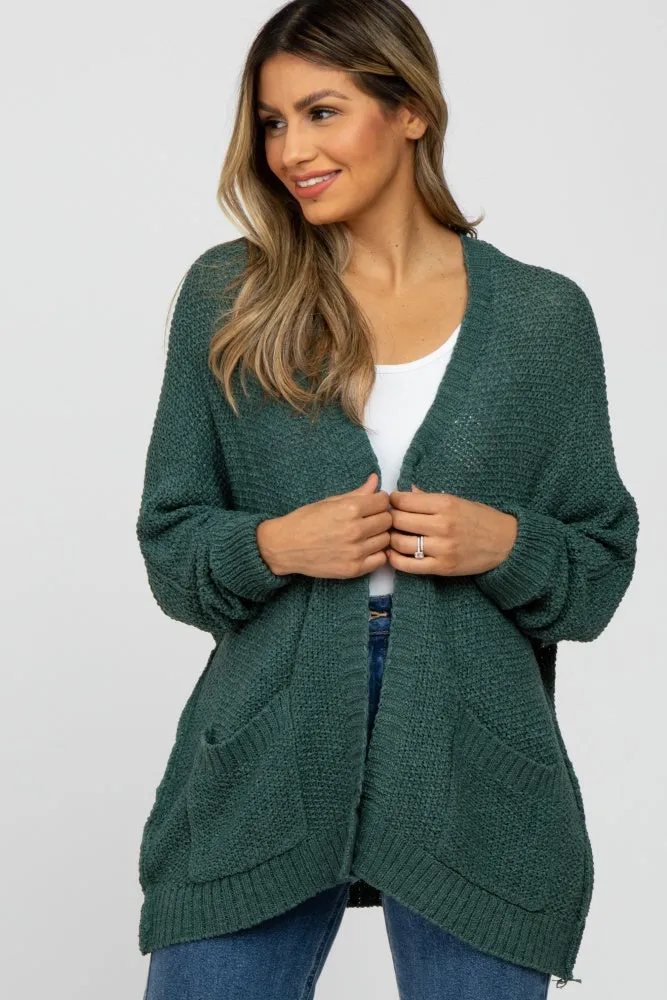Forest Green Cuff Sleeve Cardigan sold by Pinkblush product image thumbnail 2