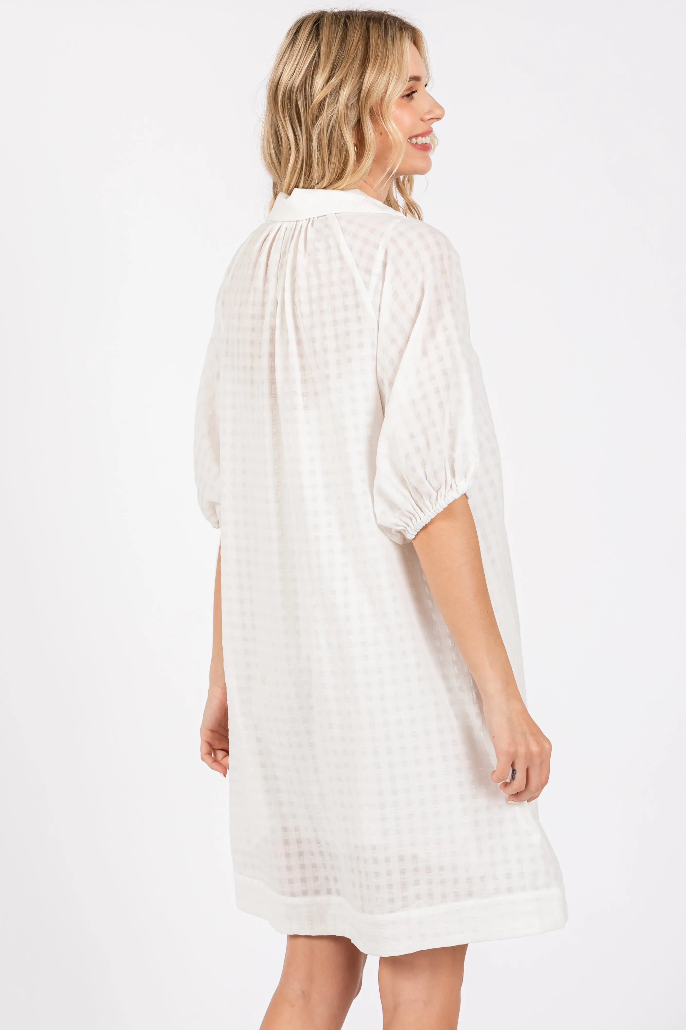 White Monochrome Striped Dress sold by Pinkblush product image thumbnail 4