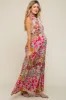 Pink Floral Mock Neck Maternity Maxi Dress sold by Pinkblush