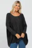 Black Soft Knit Dolman Sleeve Maternity Sweater sold by Pinkblush