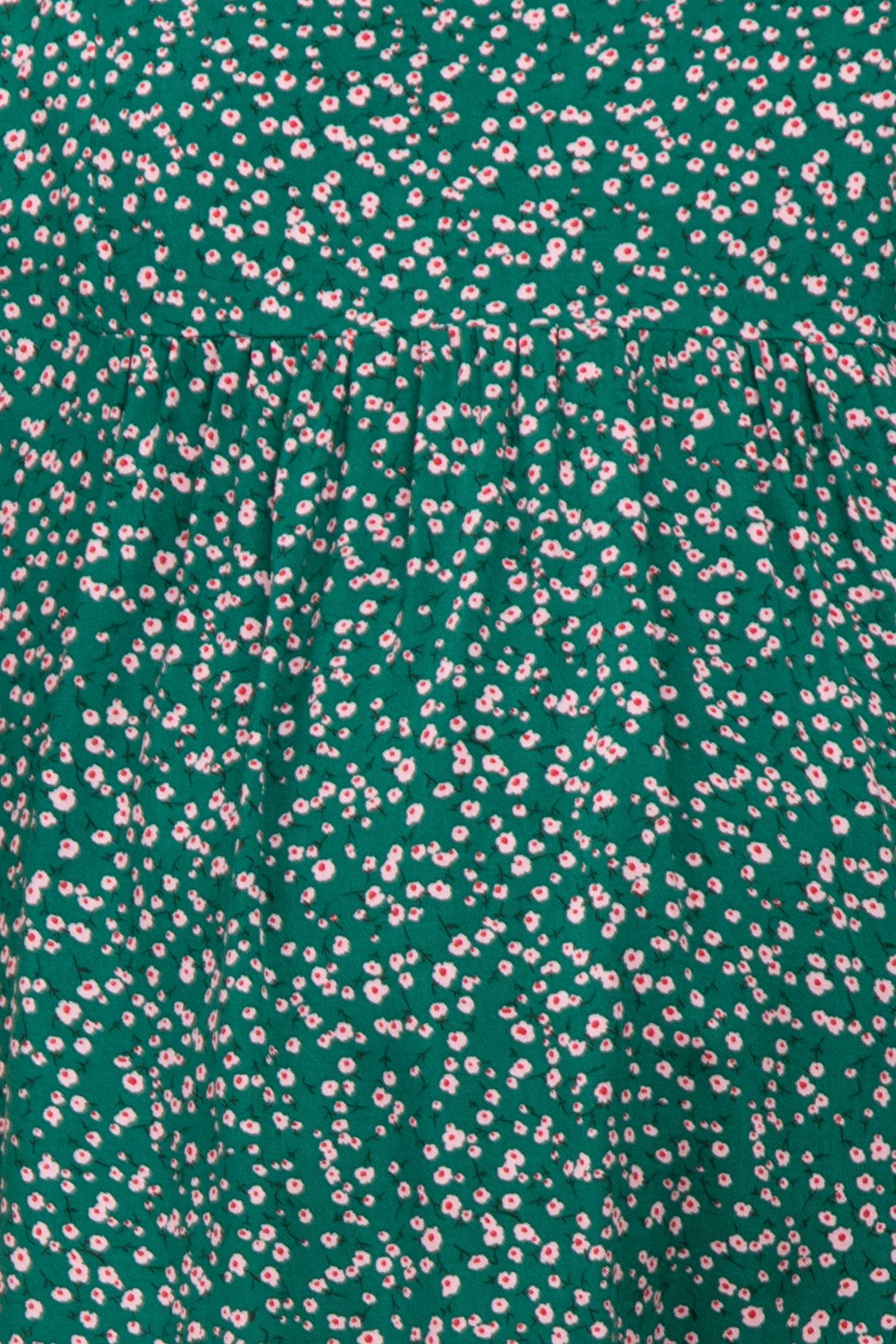 Emerald Green Floral Ruffle Dolman Sleeve Maternity Top sold by Pinkblush product image thumbnail 5