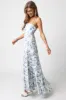 Cream Floral Flowy Sleeveless Squared Neckline Dress sold by Pinkblush