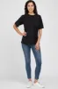 Black Oversized Pocket Front Short Sleeve Top sold by Pinkblush