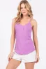 Lavender Ribbed Snap Button Maternity Cami sold by Pinkblush