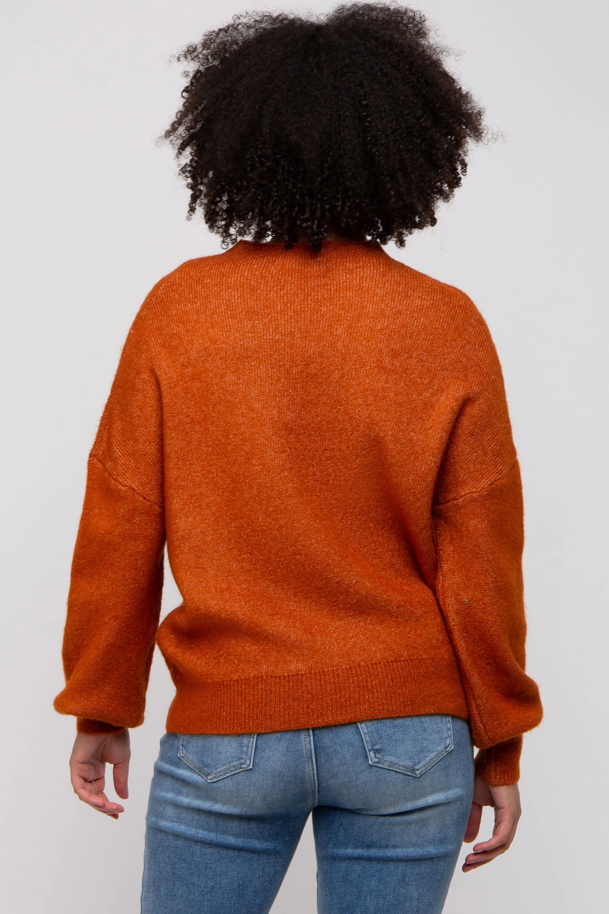 Camel Bubble Sleeve Sweater sold by Pinkblush product image thumbnail 4