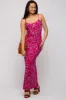 Magenta Floral Maxi Dress sold by Pinkblush