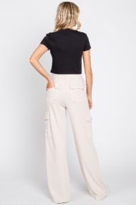 Cream Pocketed Lounge Pants sold by Pinkblush