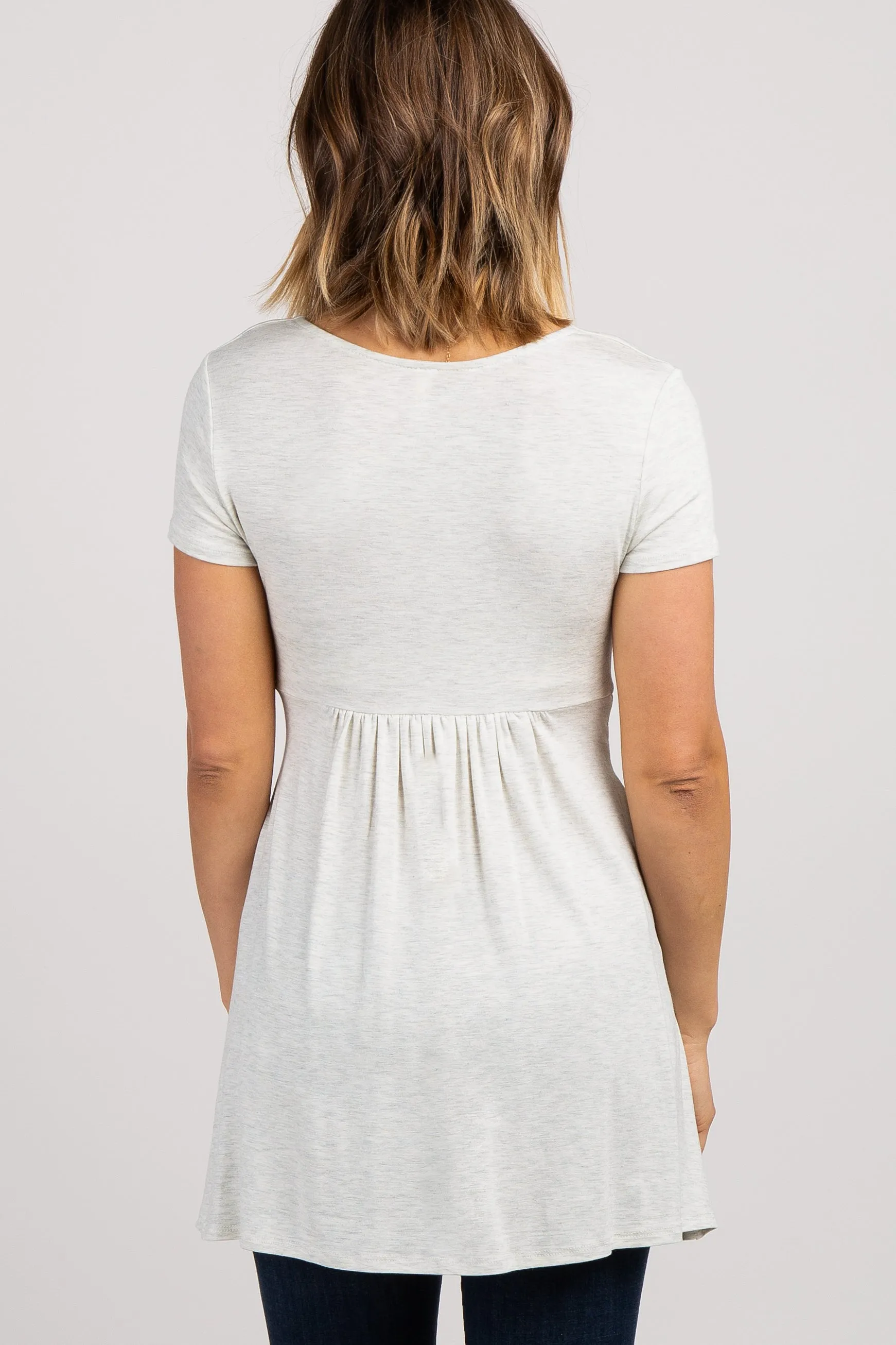 PinkBlush Beige Draped Front Nursing Top sold by Pinkblush product image thumbnail 3