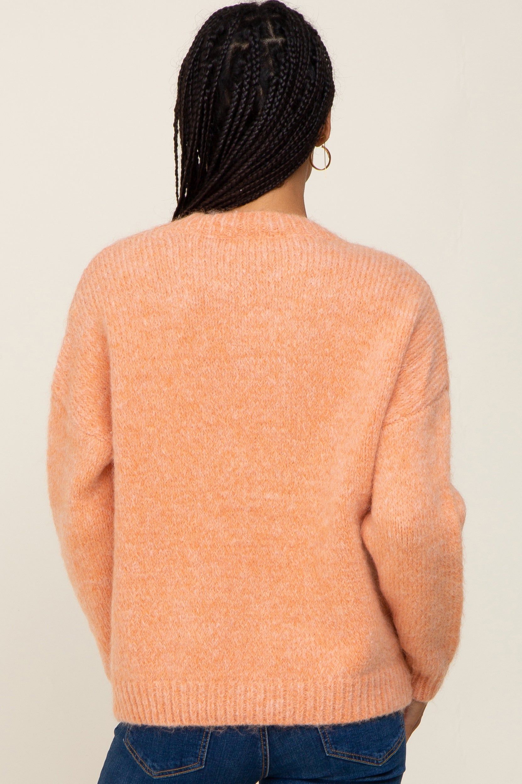 Orange Chunky Knit Sweater sold by Pinkblush product image thumbnail 3