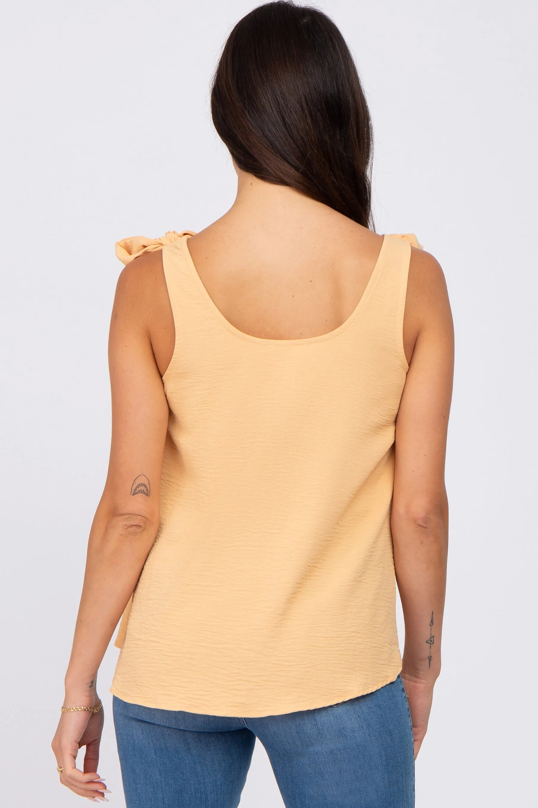 Yellow Shoulder Bow Tank Top sold by Pinkblush product image thumbnail 2