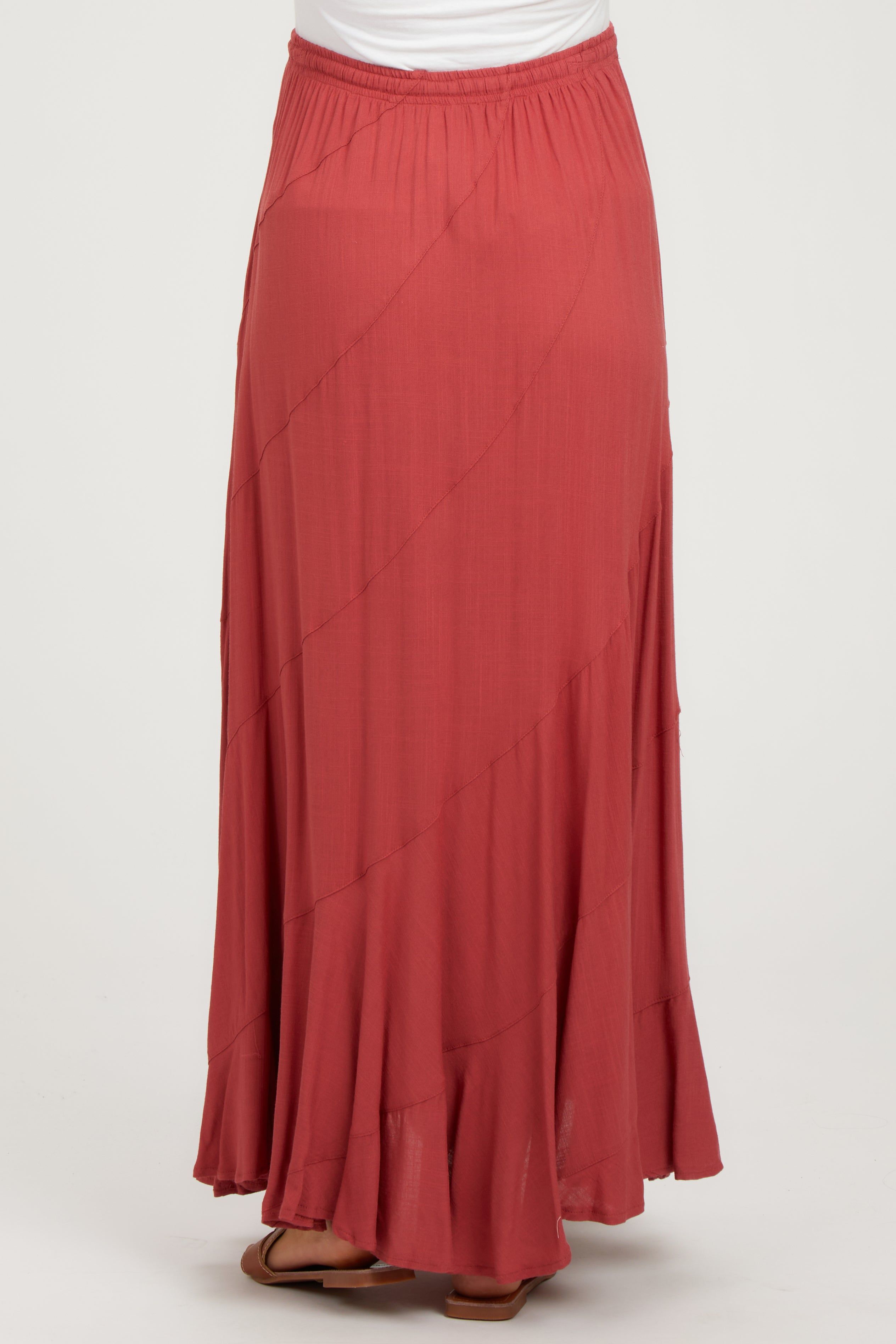Red Tassel String Maternity Maxi Skirt sold by Pinkblush product image thumbnail 4