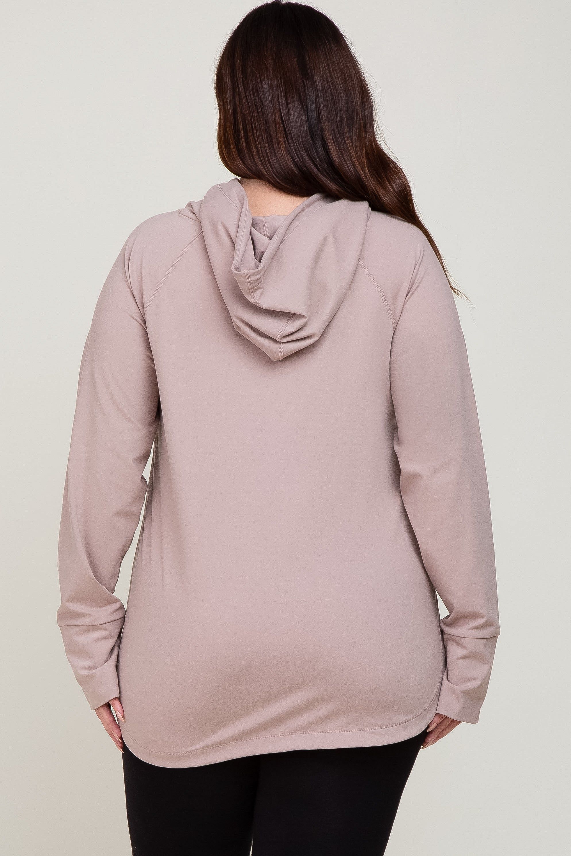 Lavender Hooded Long Sleeve Plus Active Top sold by Pinkblush product image thumbnail 3