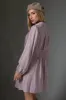 Ash Lilac Cotton Button Down Dress sold by Pinkblush