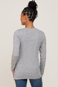 Heather Grey Basic Long Sleeve Top sold by Pinkblush