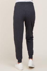 Charcoal Basic Drawstring Maternity Sweatpants sold by Pinkblush