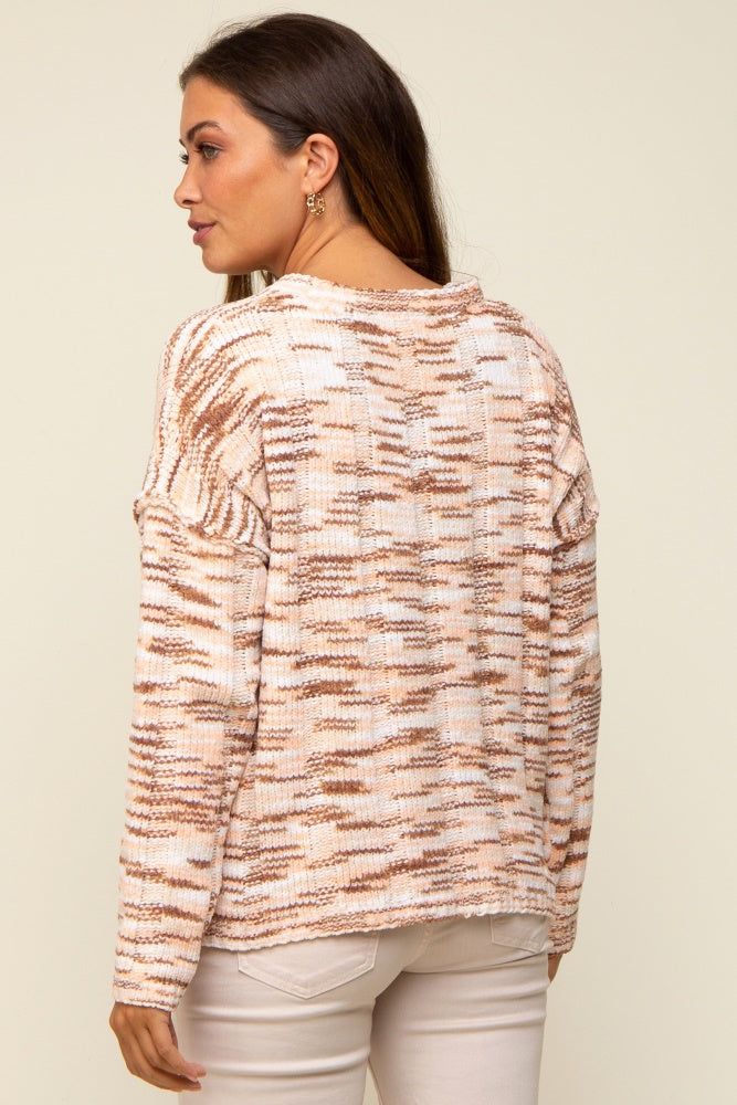 Multi-Color Wide Rib Chenille Knit Maternity Sweater sold by Pinkblush product image thumbnail 3