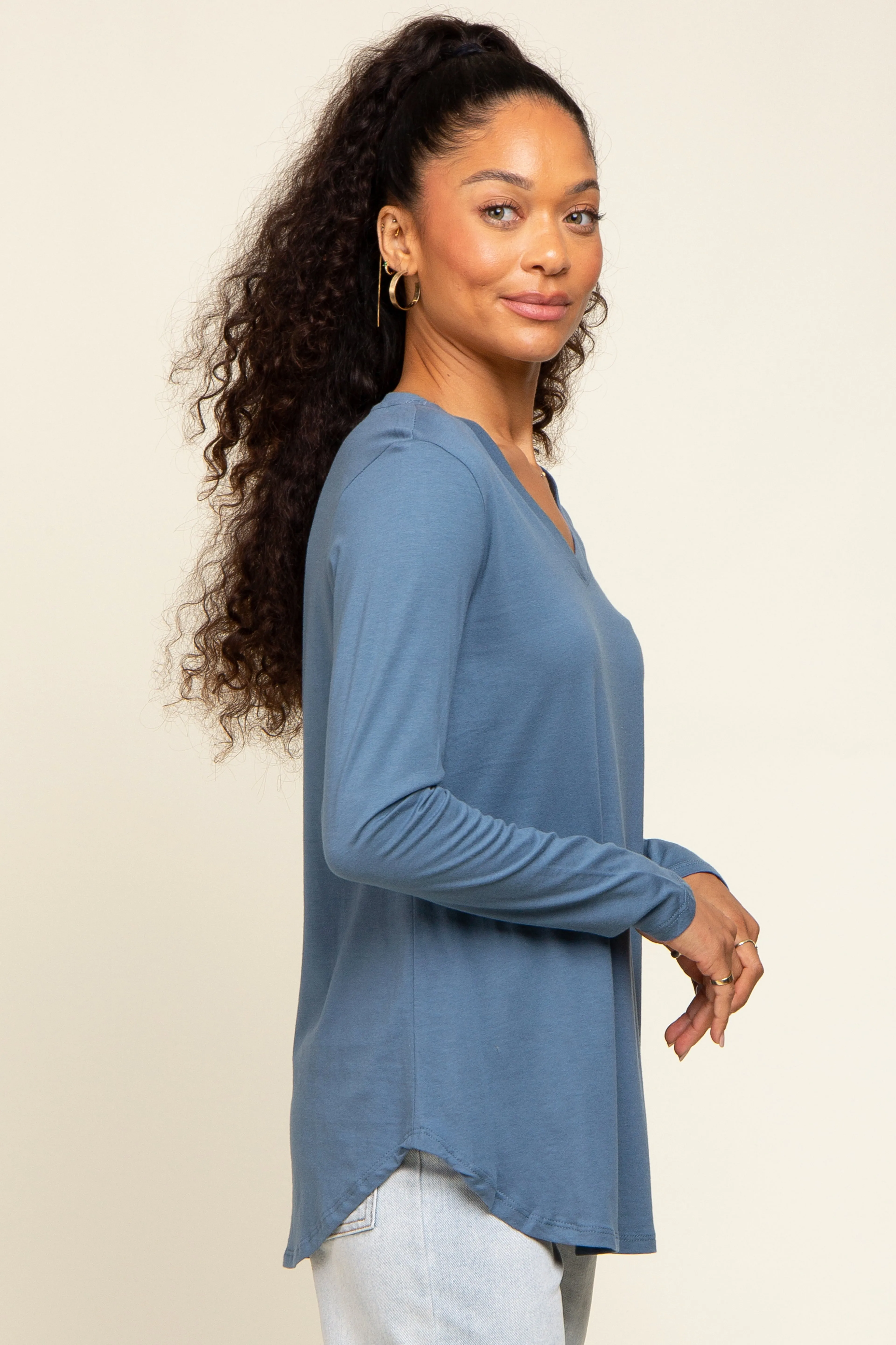 Blue Long Sleeve Top sold by Pinkblush product image thumbnail 2