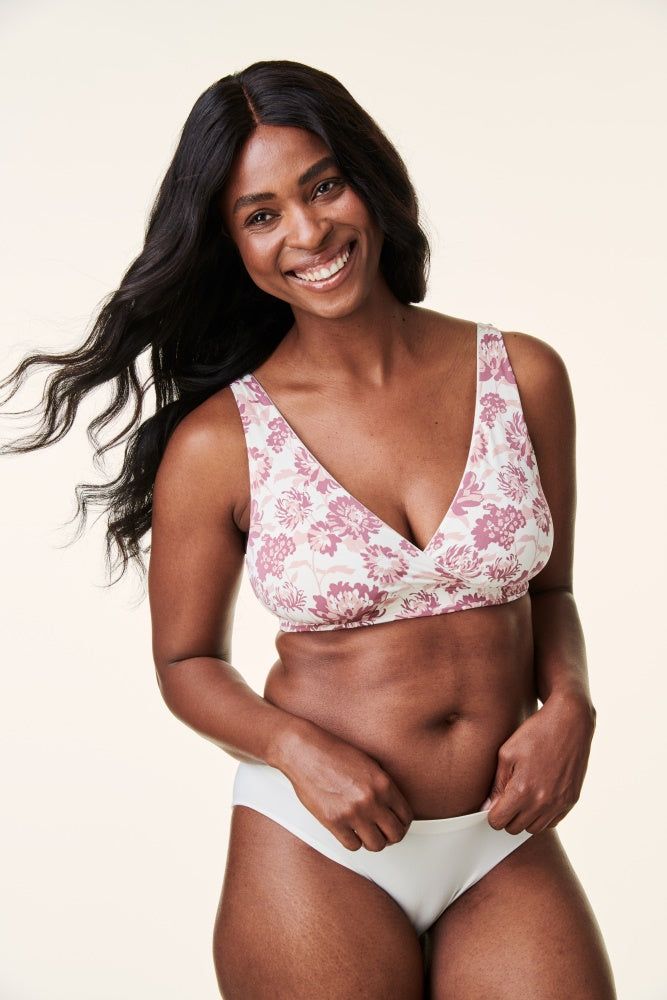 Bravado Mauve Floral Ballet Maternity Nursing Bra sold by Pinkblush product image thumbnail 5