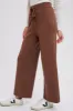 Brown Sweater Knit Drawstring Pants sold by Pinkblush