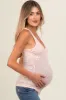 Pink Floral Button Front Maternity Tank Top sold by Pinkblush