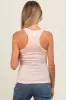 Pink Floral Button Front Maternity Tank Top sold by Pinkblush