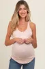 Pink Floral Button Front Maternity Tank Top sold by Pinkblush