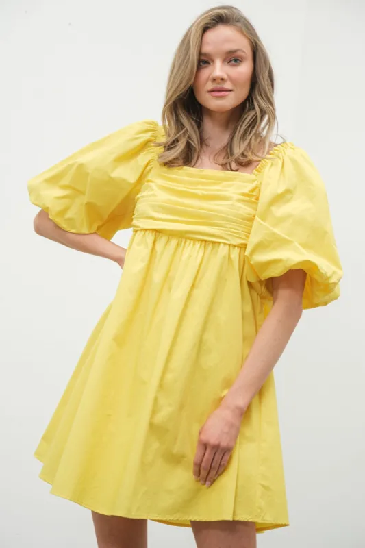 Yellow Bow Dress sold by Pinkblush