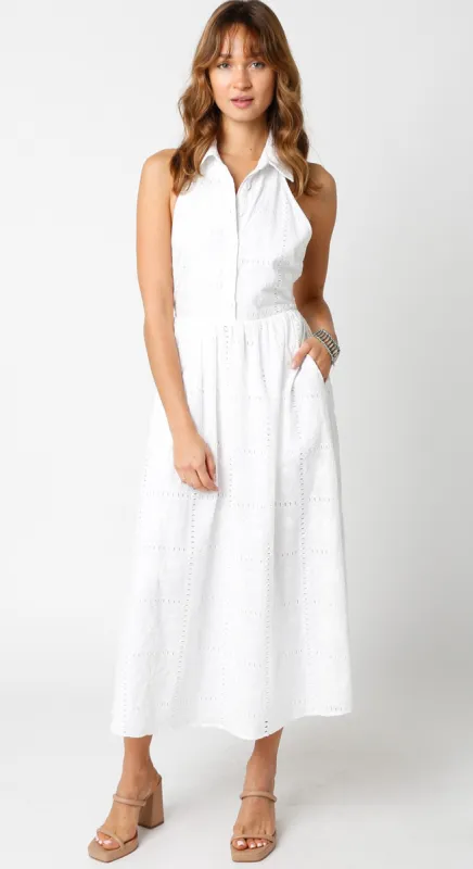 White Collared Dress sold by Pinkblush