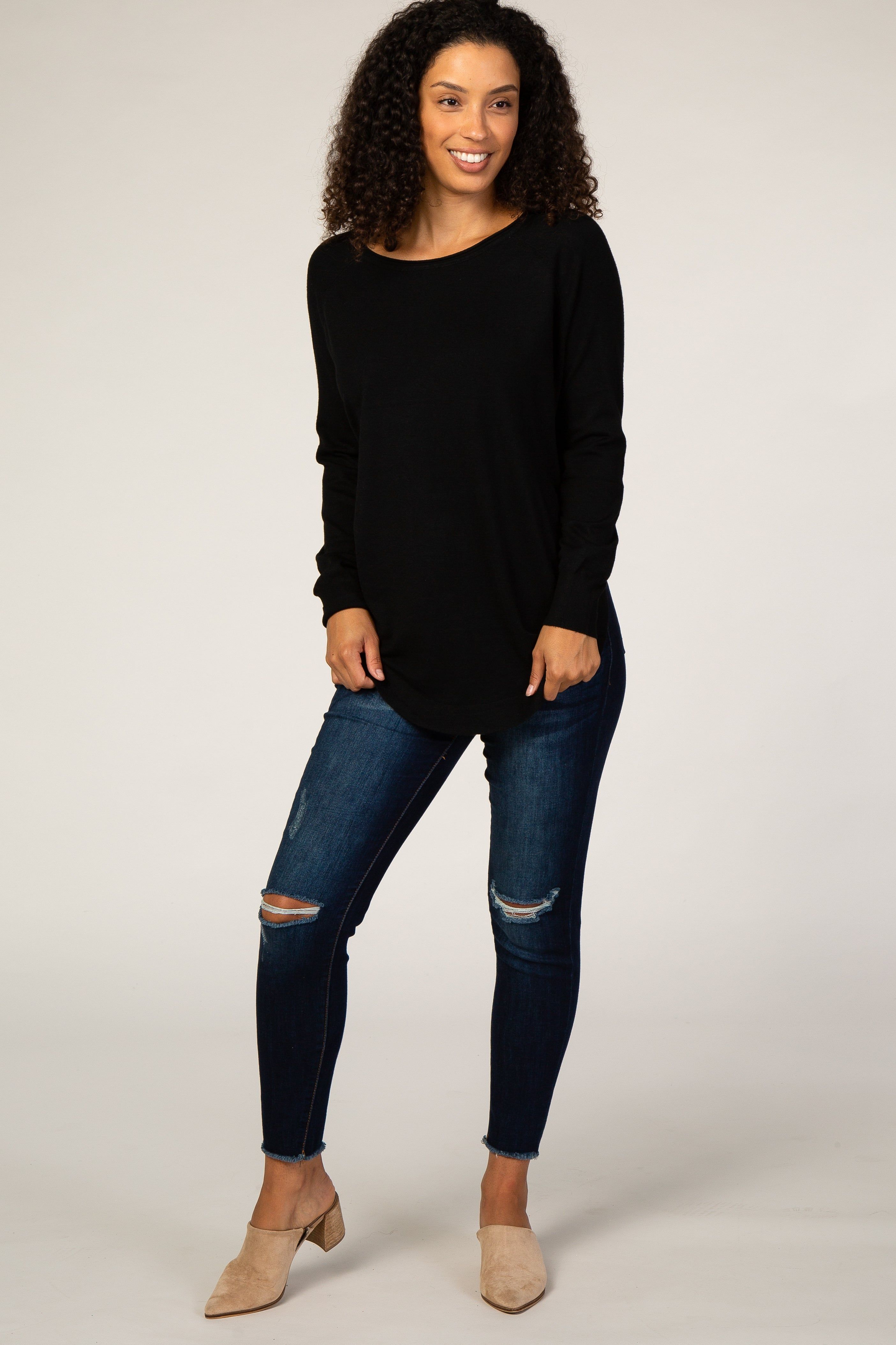 Black Soft Sweater sold by Pinkblush product image thumbnail 4