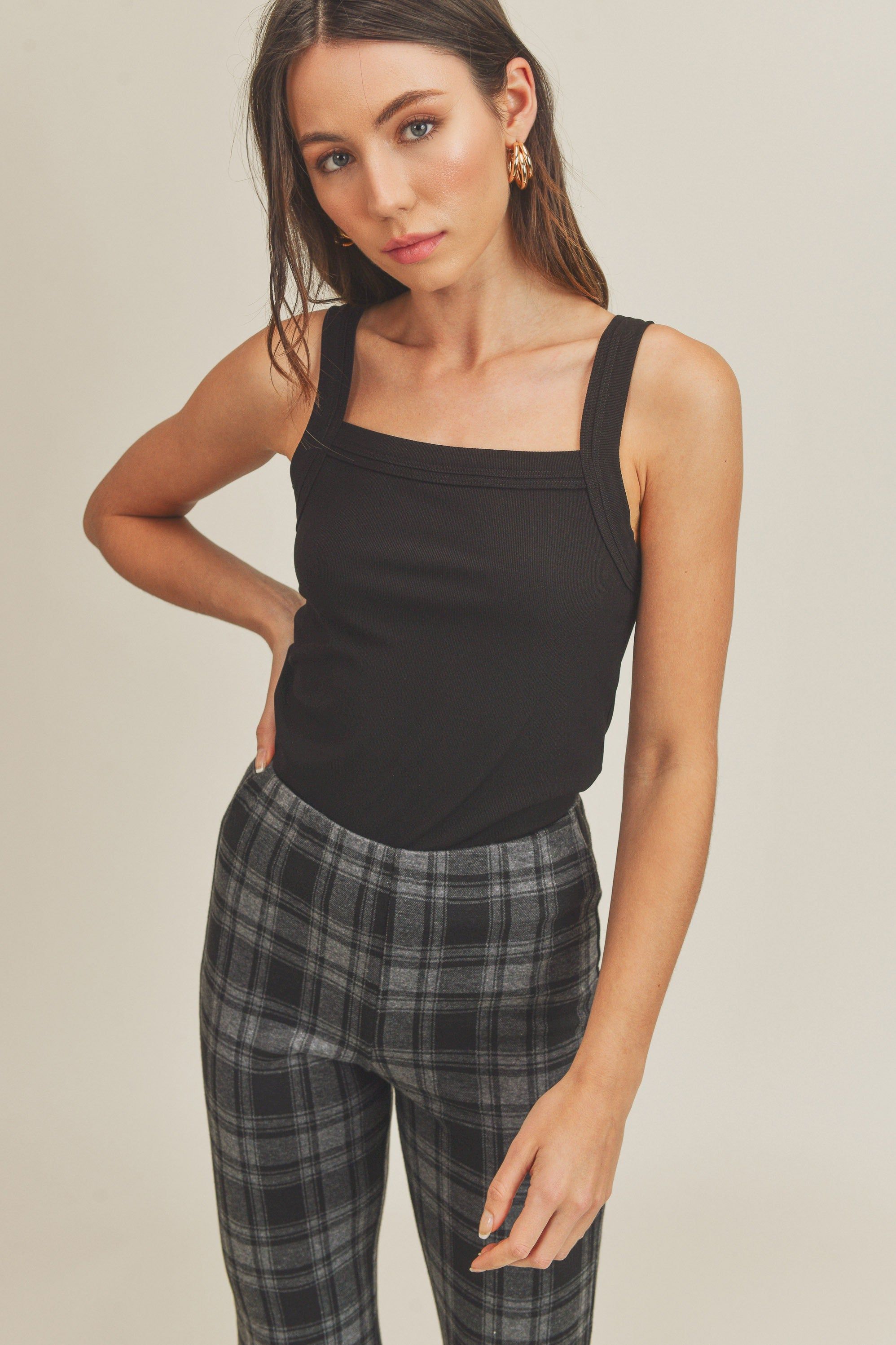 Black Fitted Tank sold by Pinkblush product image thumbnail 2