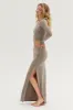 Ash Long Sleeve Crop Top And Skirt Set sold by Pinkblush