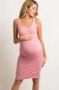 PinkBlush Pink Sleeveless Ruched Fitted Maternity Dress sold by Pinkblush