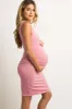 PinkBlush Pink Sleeveless Ruched Fitted Maternity Dress sold by Pinkblush