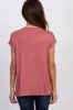 Mauve Layered Wrap Front Nursing Top sold by Pinkblush
